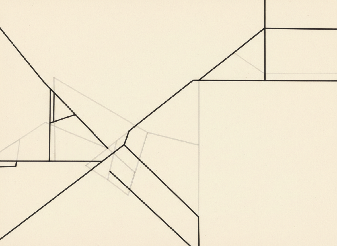 Abstract angular line composition for archives.